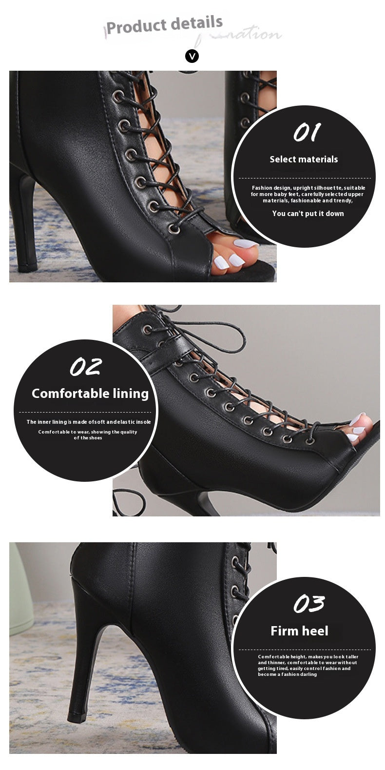 Elegante Peep-Toe High Heels für besondere Anlässe