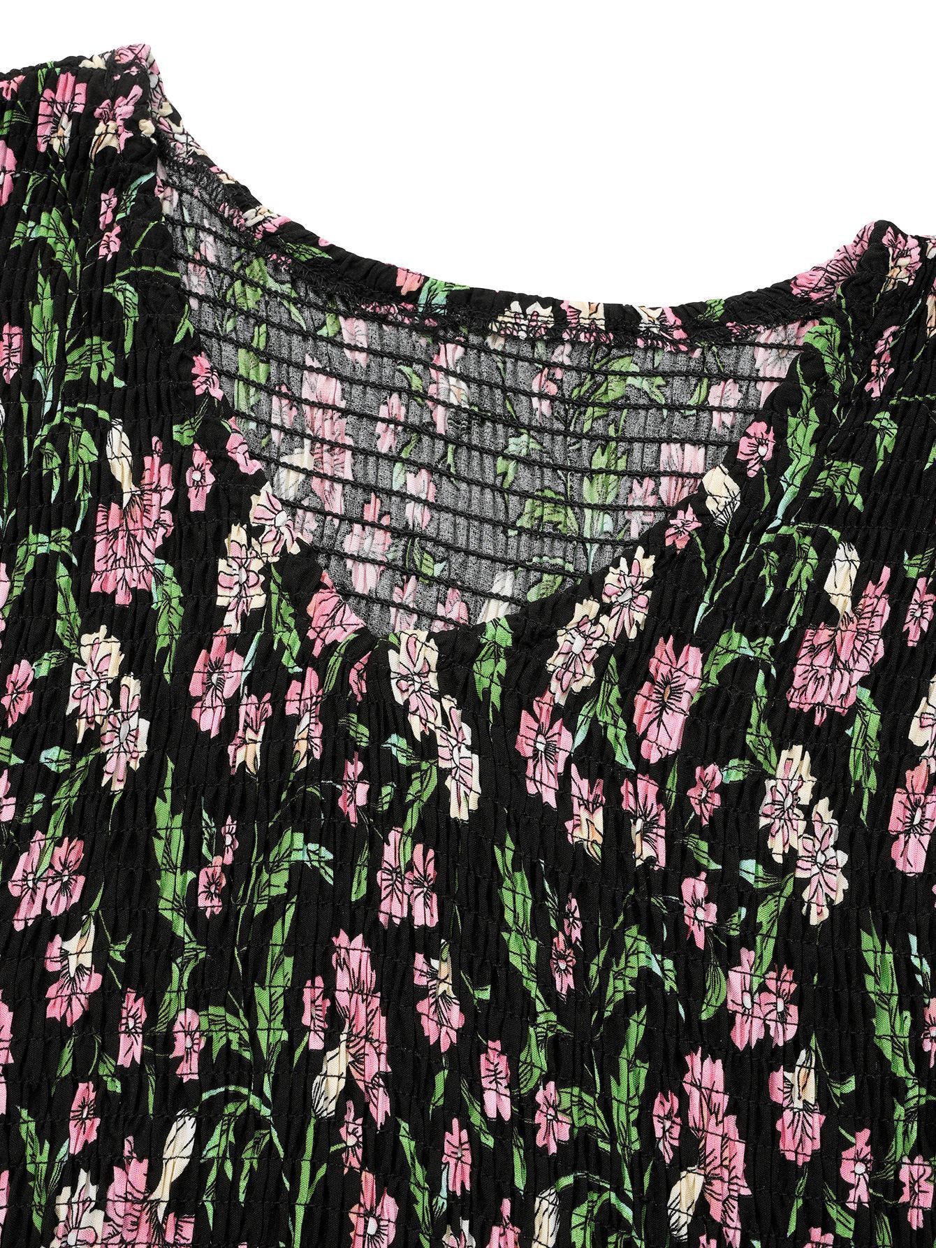 Blumen-Chic Sommerkleid Bohemian Stil für Strand & Alltag
