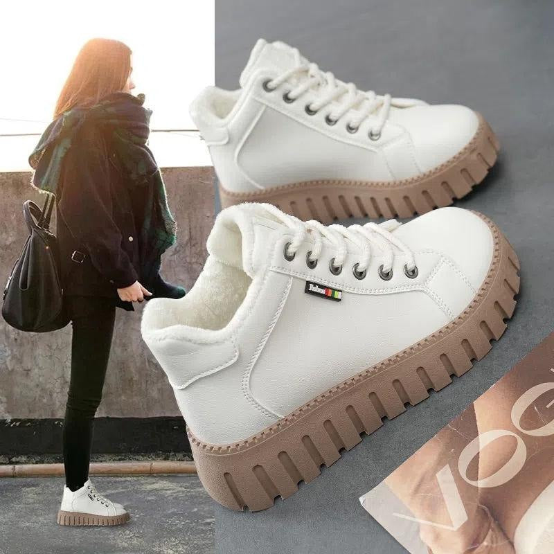 Zeitlose Damen Plateau-Sneaker für Alltag & Freizeit