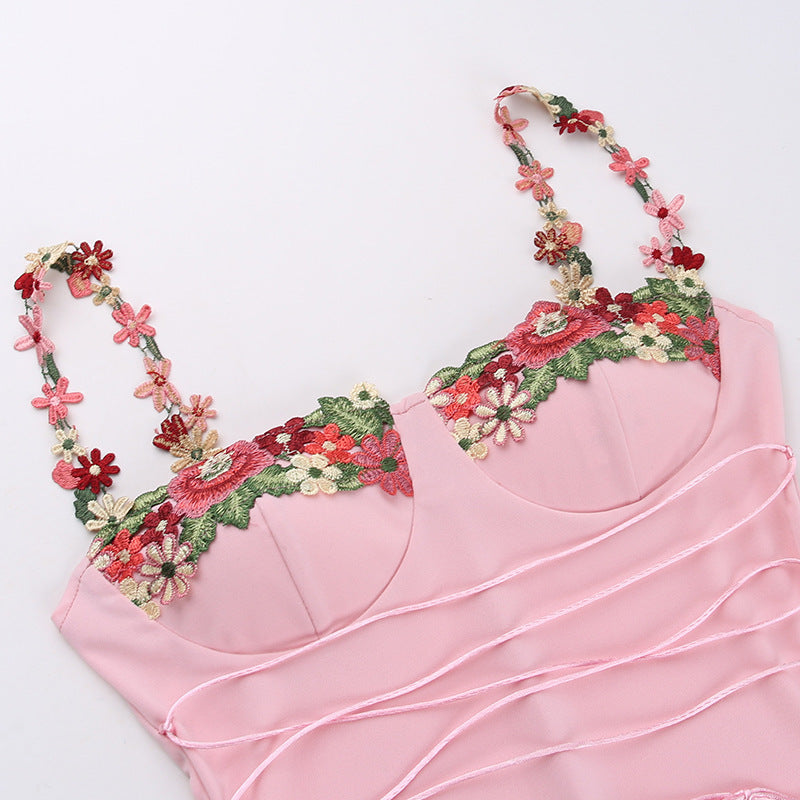 Blumiges Sommerkleid Romantisch für Besondere Anlässe