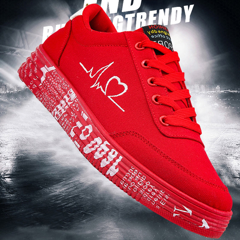 Herzmotiv Sneaker Damen Herren Valentinstag Alltag