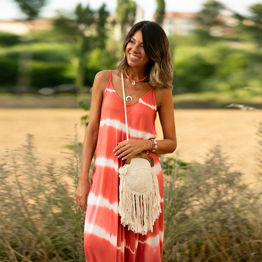 Fließendes Maxi-Sommerkleid für Alltag & Freizeit