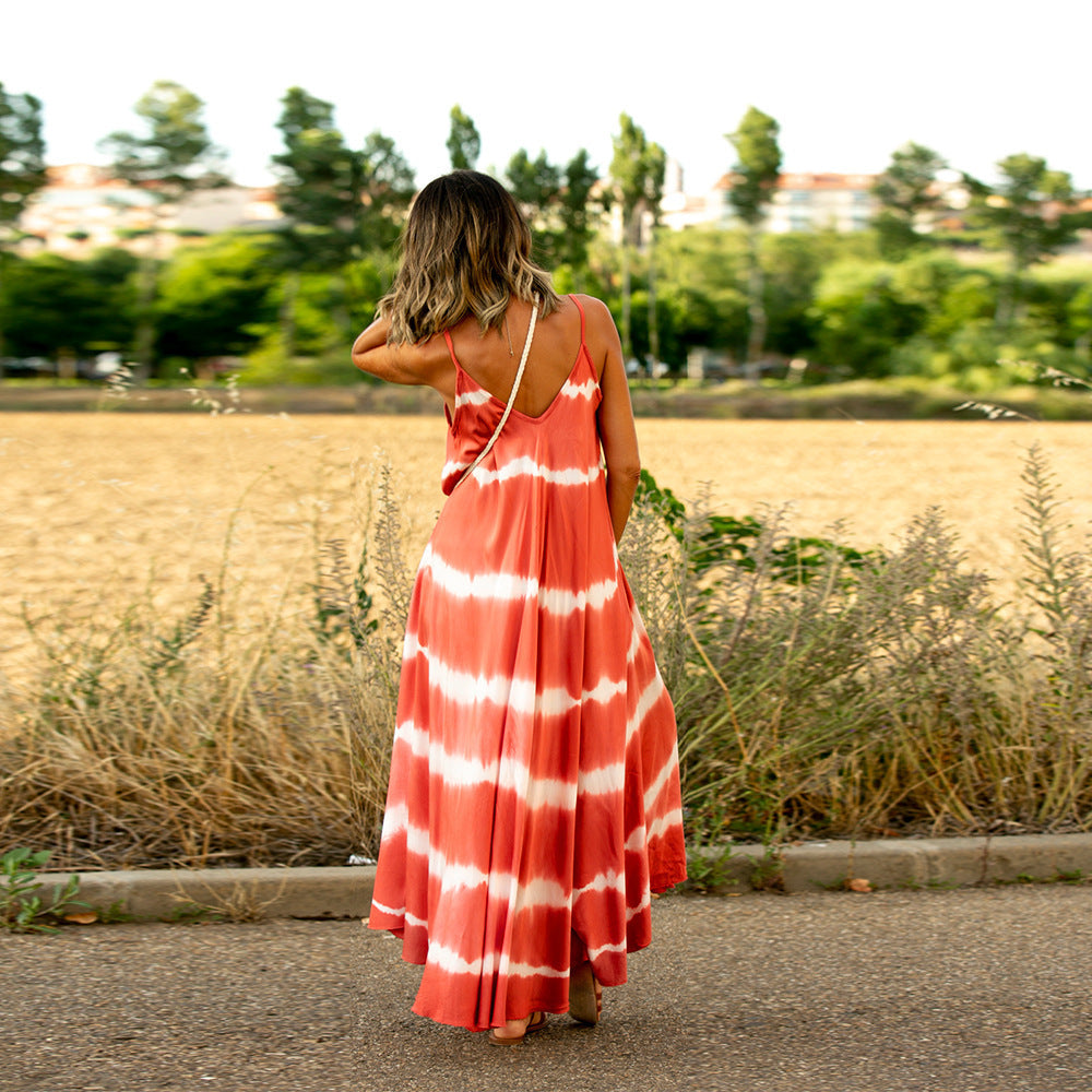 Fließendes Maxi-Sommerkleid für Alltag & Freizeit