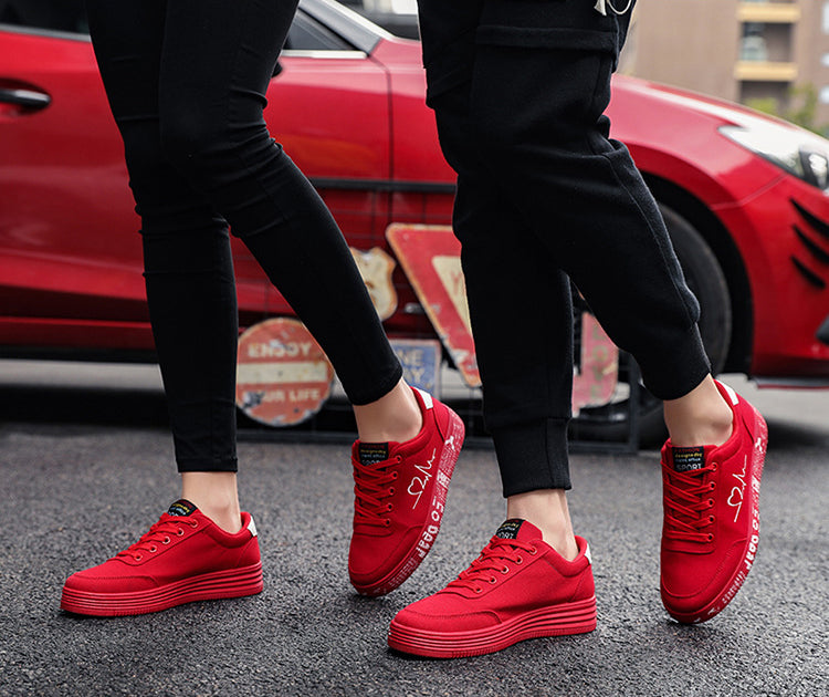 Herzmotiv Sneaker Damen Herren Valentinstag Alltag