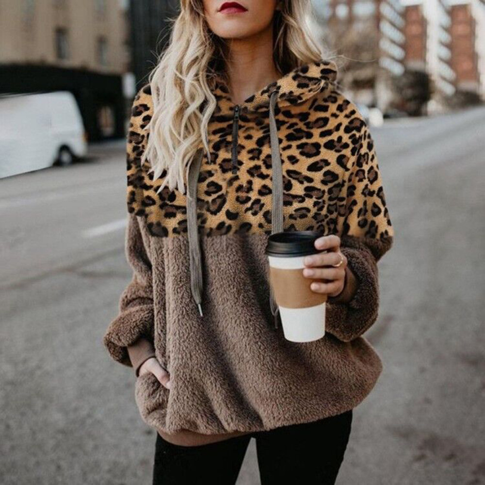 Leoparden Kapuzenpullover für Stilvolle Frühlingsmomente