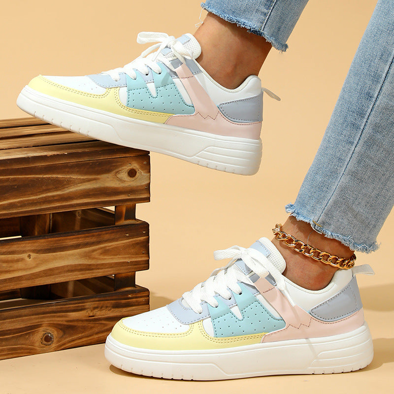 Bunte Platform-Sneaker Perfekt für Freizeit & Sport