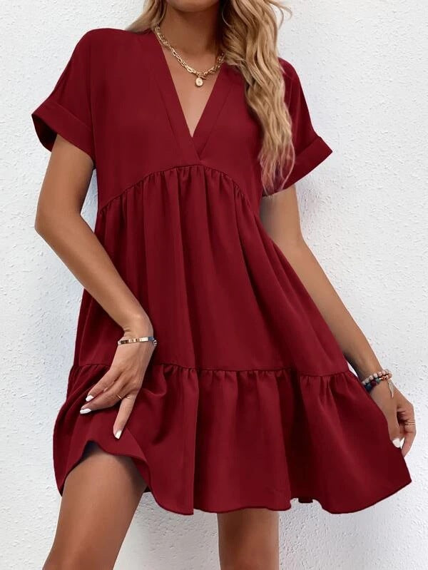 Luftiges Sommerkleid mit Rüschen Perfekt für Alltag und Strand