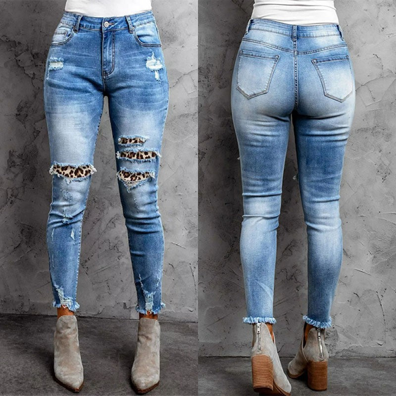 Frühlingshafte Denim-Hose mit Quasten Perfekt für Alltag & Freizeit