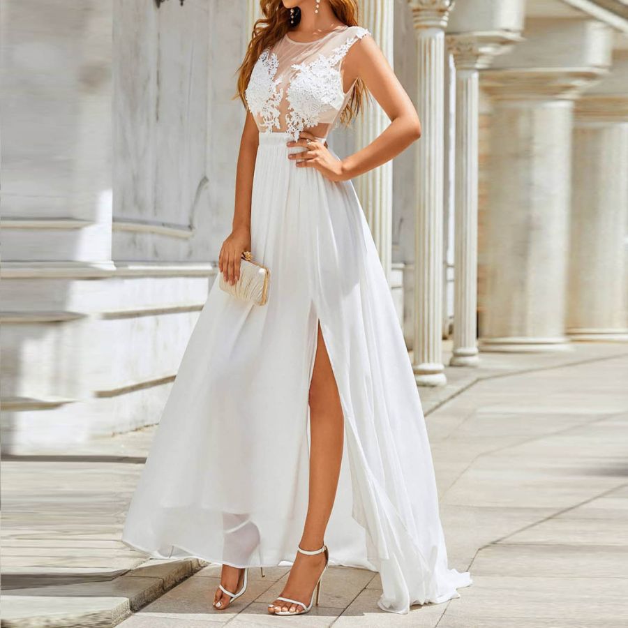 Elegantes Hochzeitskleid für Frühlingsfeiern