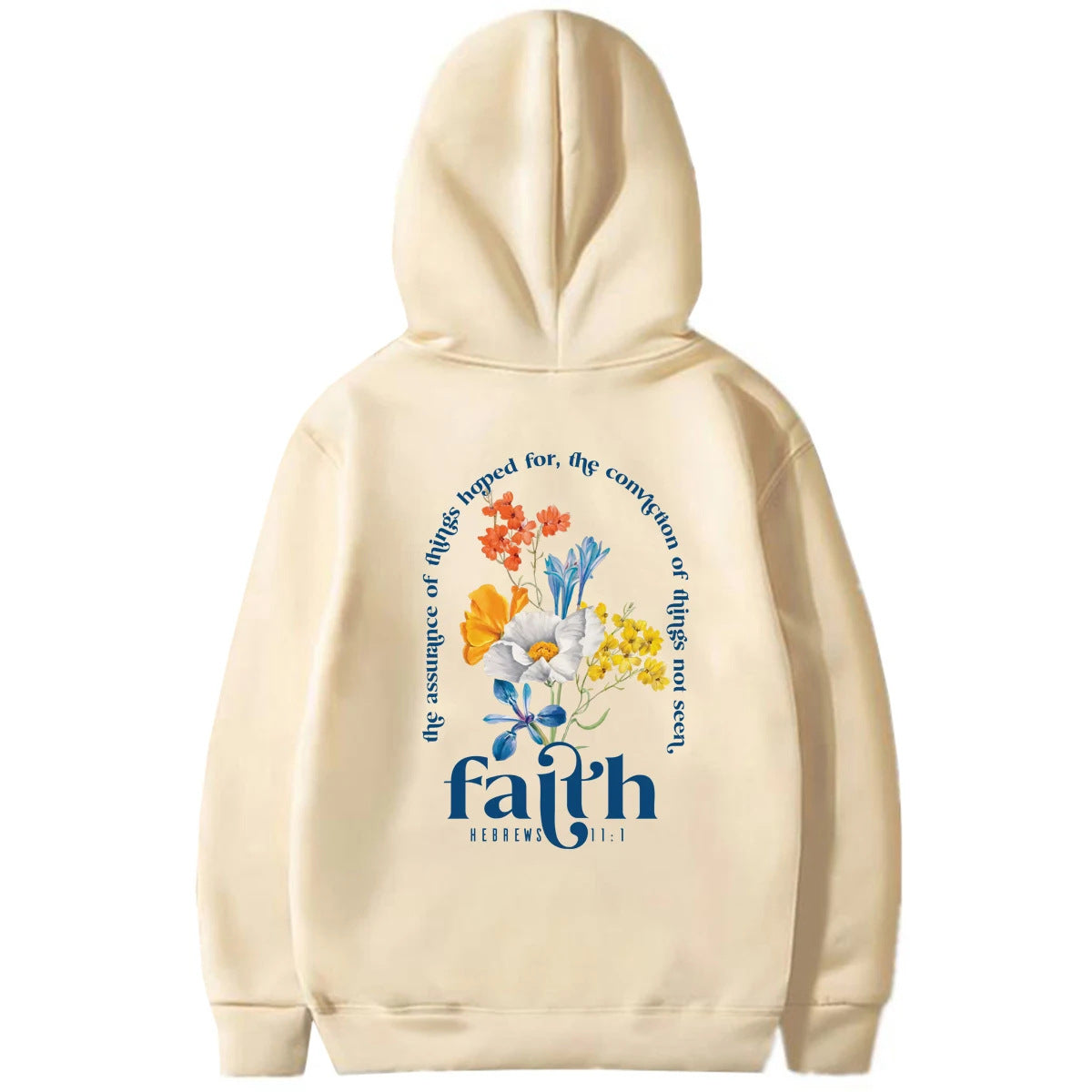 Aesthetic Hoodie mit Bibelvers Print Perfekt für Frühling