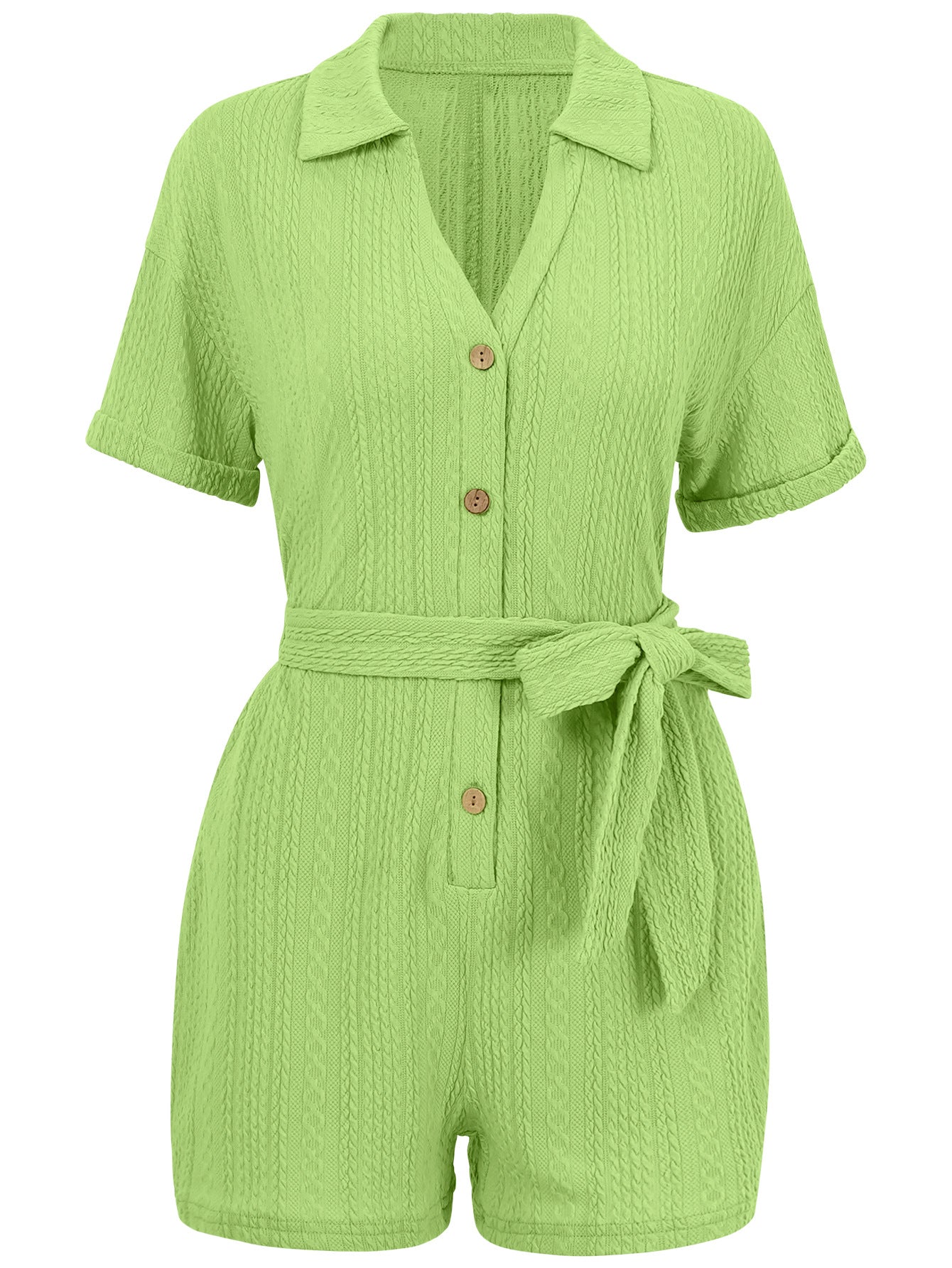 Eleganter Sommer-Jumpsuit Kurzarm für Alltag & Freizeit