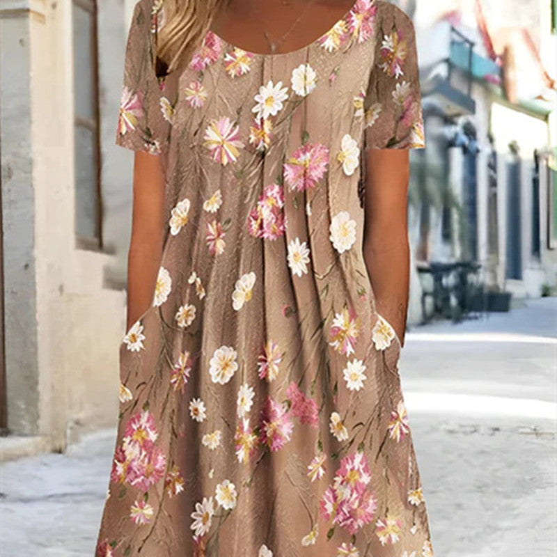 Elegantes Blumen Sommerkleid Perfekt für Alltag & Events