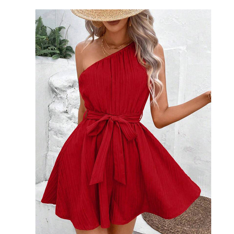 Eleganter One-Shoulder Jumpsuit Perfekt für Frühlingstage