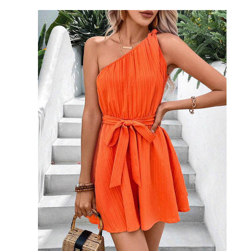 Eleganter One-Shoulder Jumpsuit Perfekt für Frühlingstage