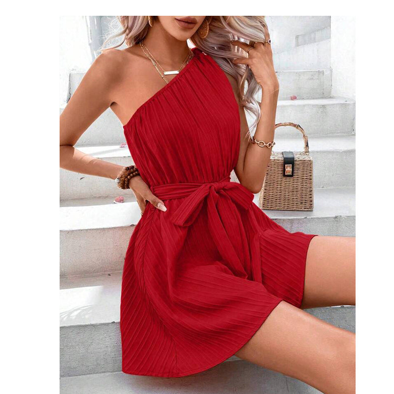 Eleganter One-Shoulder Jumpsuit Perfekt für Frühlingstage