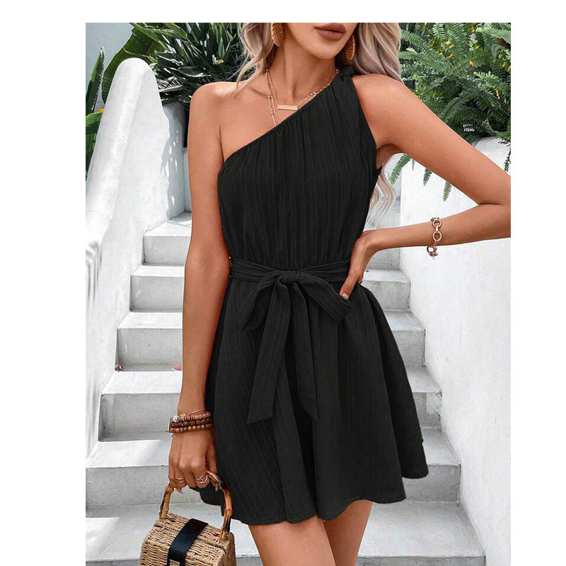 Eleganter One-Shoulder Jumpsuit Perfekt für Frühlingstage