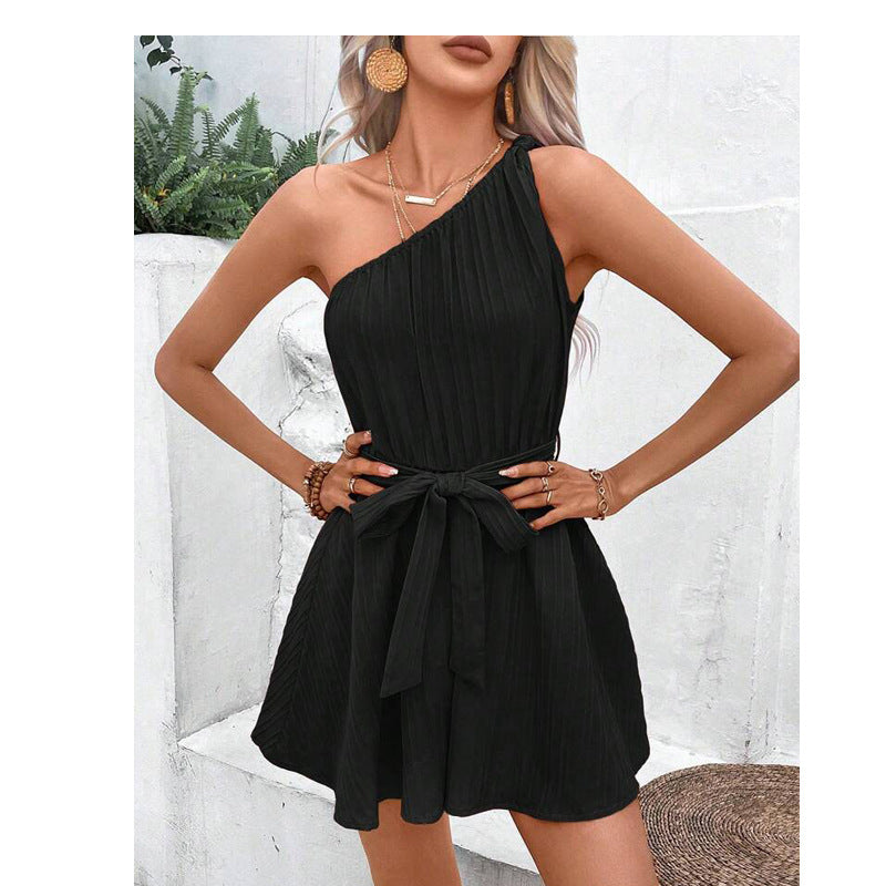 Eleganter One-Shoulder Jumpsuit Perfekt für Frühlingstage