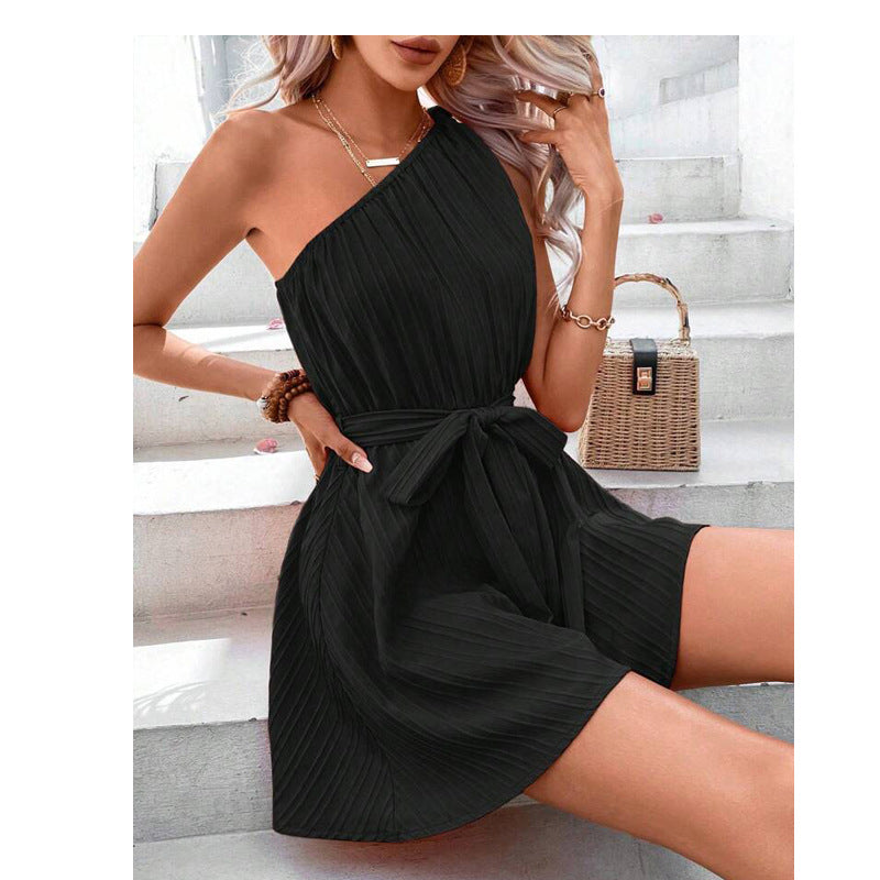 Eleganter One-Shoulder Jumpsuit Perfekt für Frühlingstage