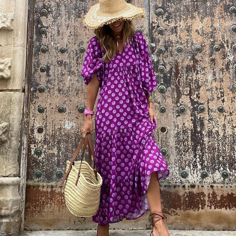 Boho Sommerkleid Damen Perfekt für Alltag & Strand