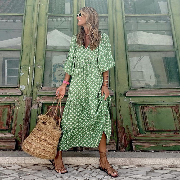 Boho Sommerkleid Damen Perfekt für Alltag & Strand