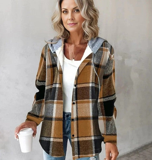 Bunte Karojacke für Damen Perfekt für den Alltag
