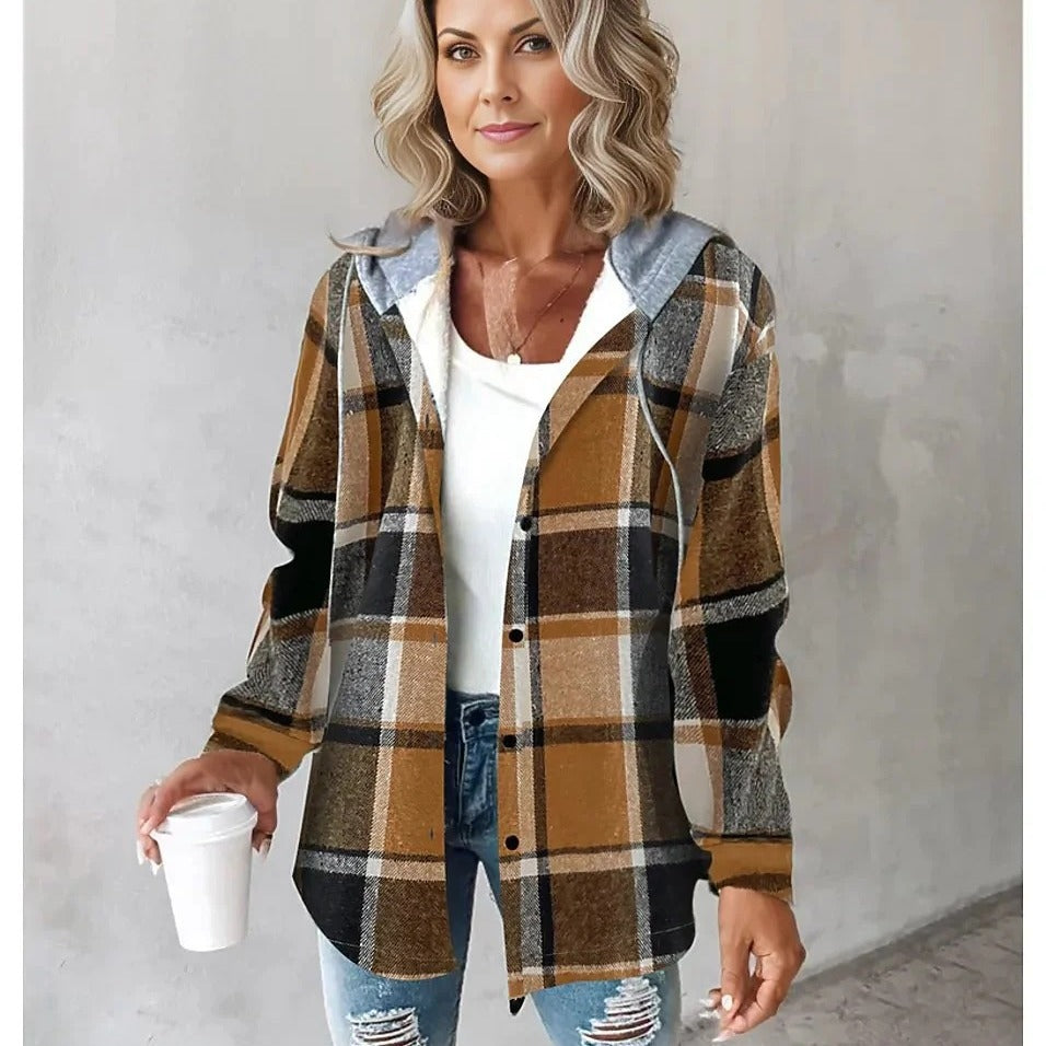Bunte Karojacke für Damen Perfekt für den Alltag