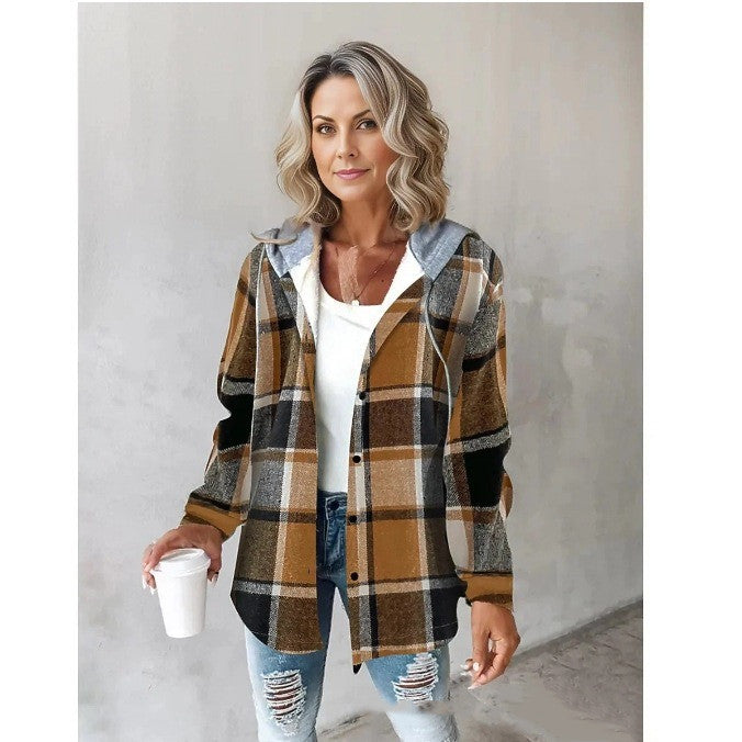 Bunte Karojacke für Damen Perfekt für den Alltag