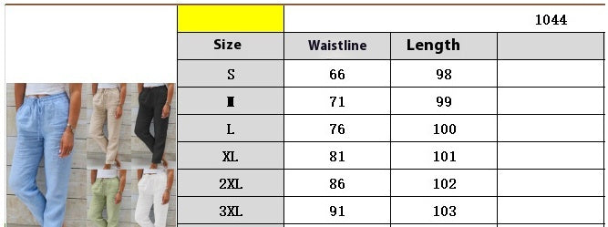 Luftige Damenhose High Waist für Alltag und Freizeit