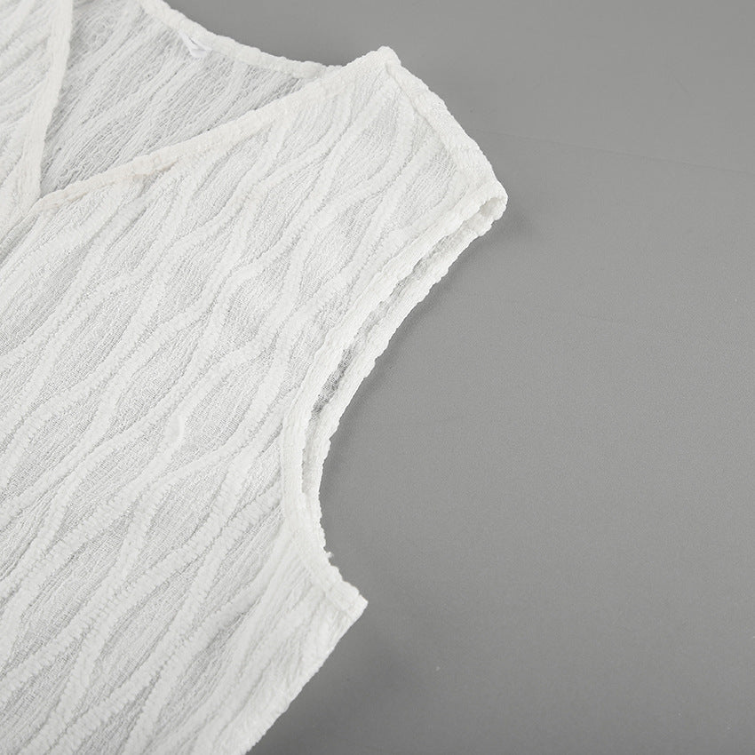 Stilvolle Jacquard-Weste für Alltag und Frühlingsmomente