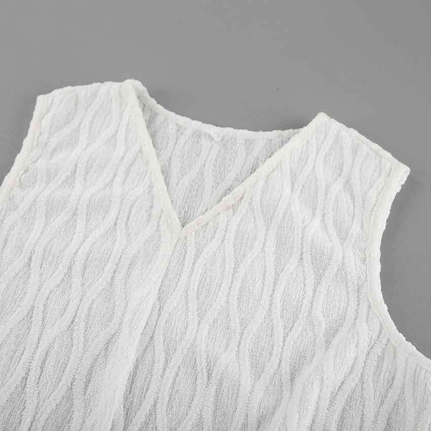 Stilvolle Jacquard-Weste für Alltag und Frühlingsmomente