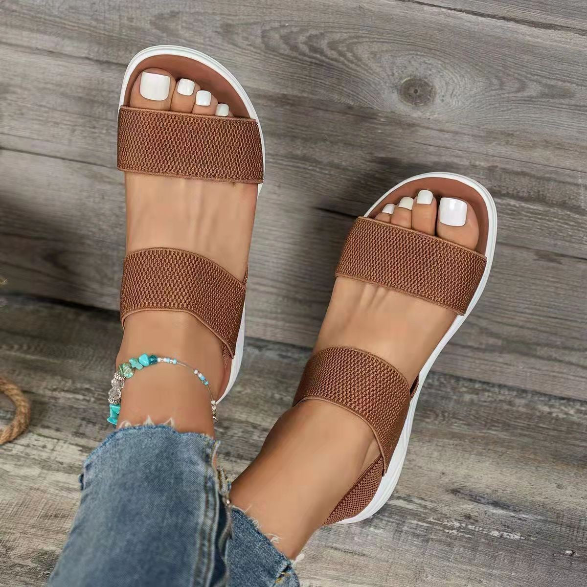 Leichte Plattform-Sandalen Damen Perfekt für Strandtage