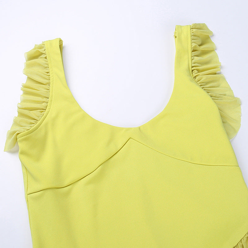 Elegantes V-Neck Frühlingskleid Perfekt für besondere Anlässe