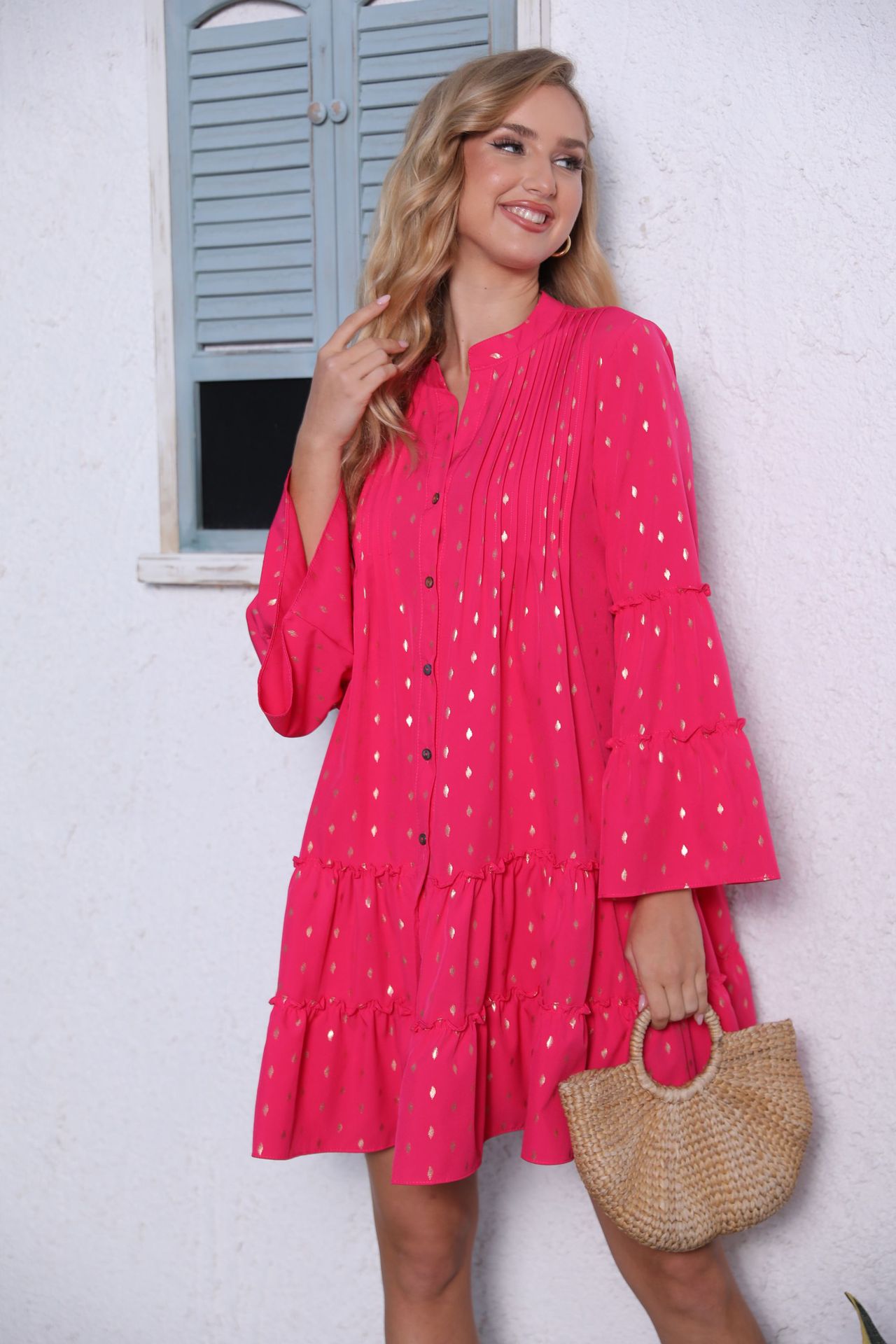 Elegantes Plissee-Sommerkleid für Alltag & Feste
