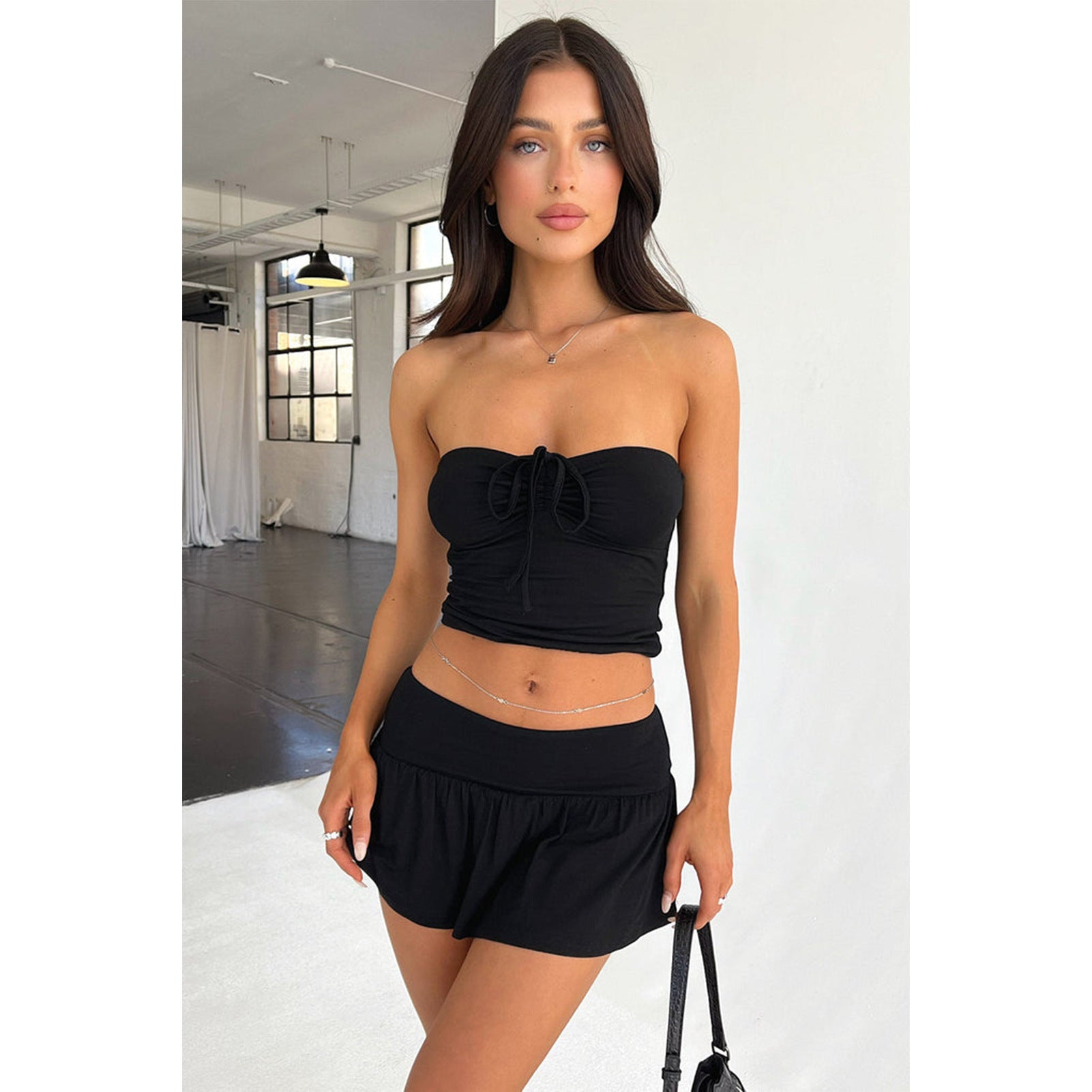 Elegantes Sommer-Set schulterfrei Perfekt für Freizeit & Party