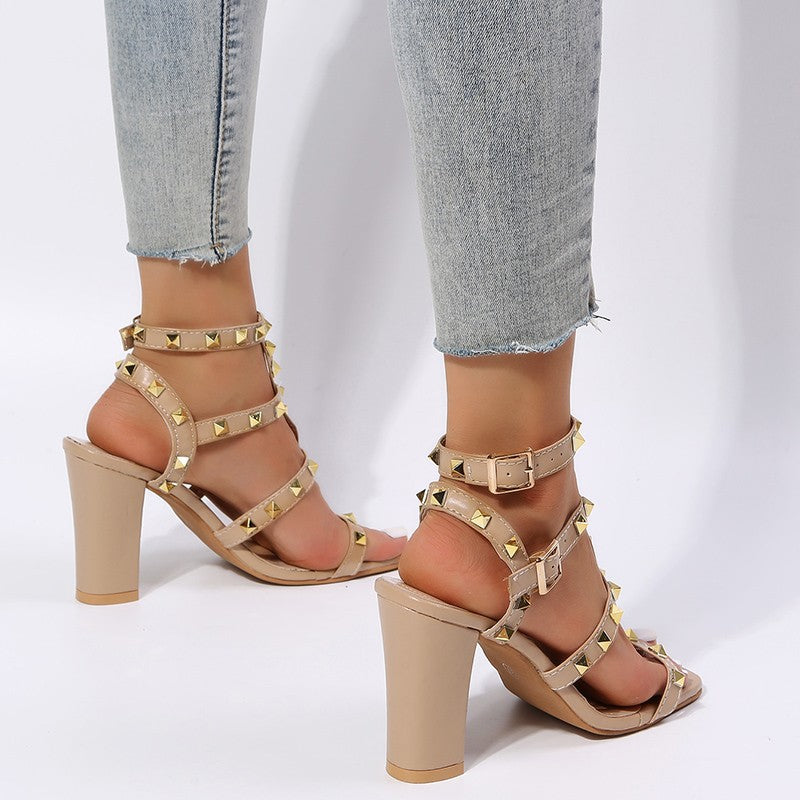 Gladiator Sandalen Chic High Heels für Alltag & Events
