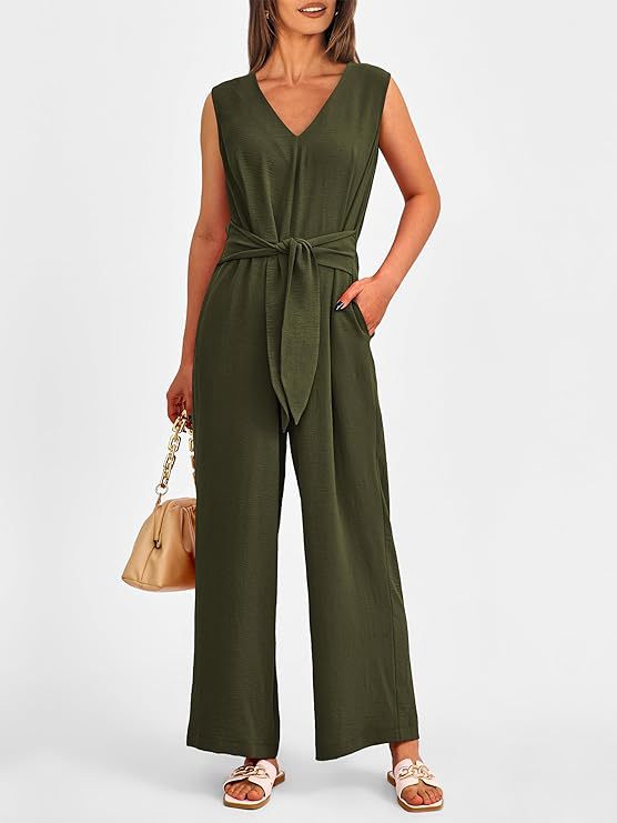 Eleganter V-Ausschnitt Jumpsuit für Freizeit & Sommer
