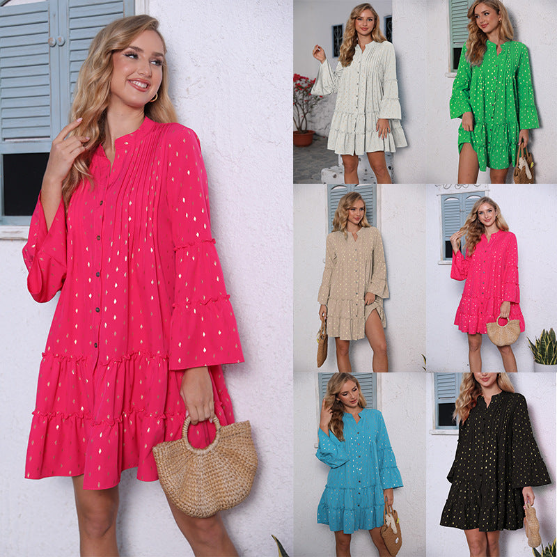 Elegantes Plissee-Sommerkleid für Alltag & Feste