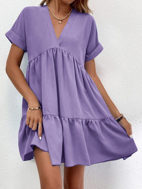 Luftiges Sommerkleid mit Rüschen Perfekt für Alltag und Strand