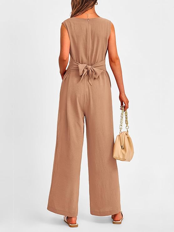 Eleganter V-Ausschnitt Jumpsuit für Freizeit & Sommer