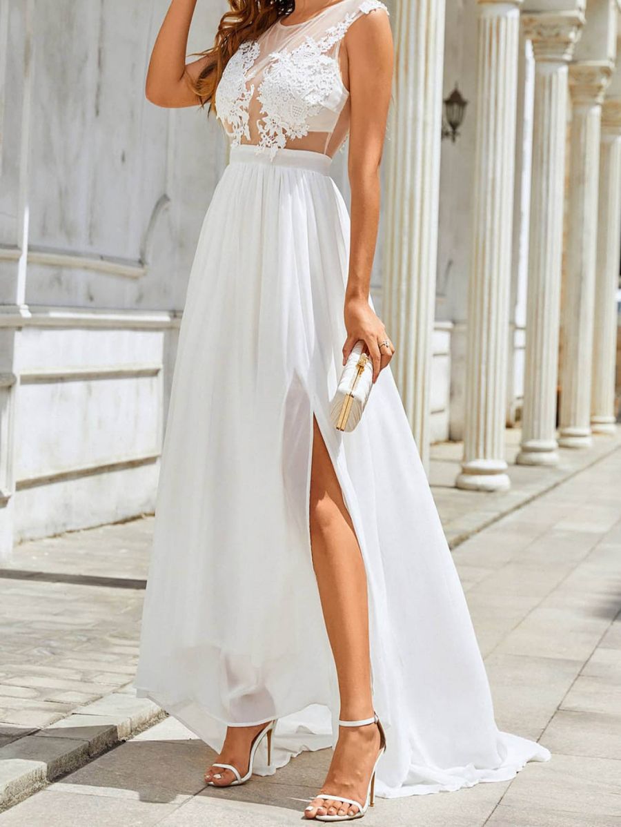Elegantes Hochzeitskleid für Frühlingsfeiern