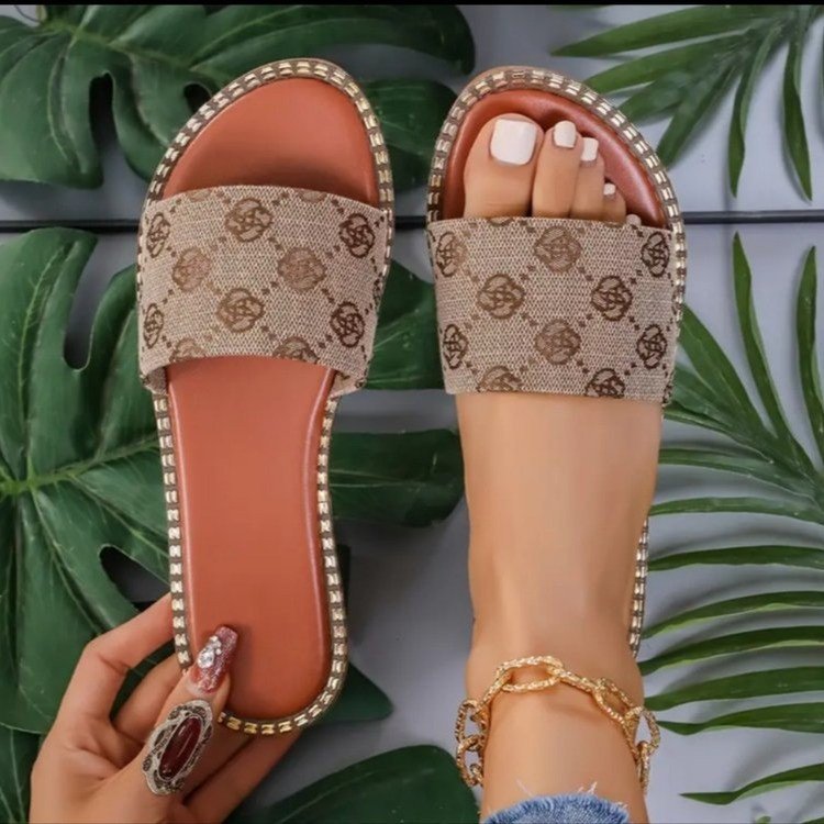 Florale Damen-Sandalen Rutschfest Perfekt für den Strand