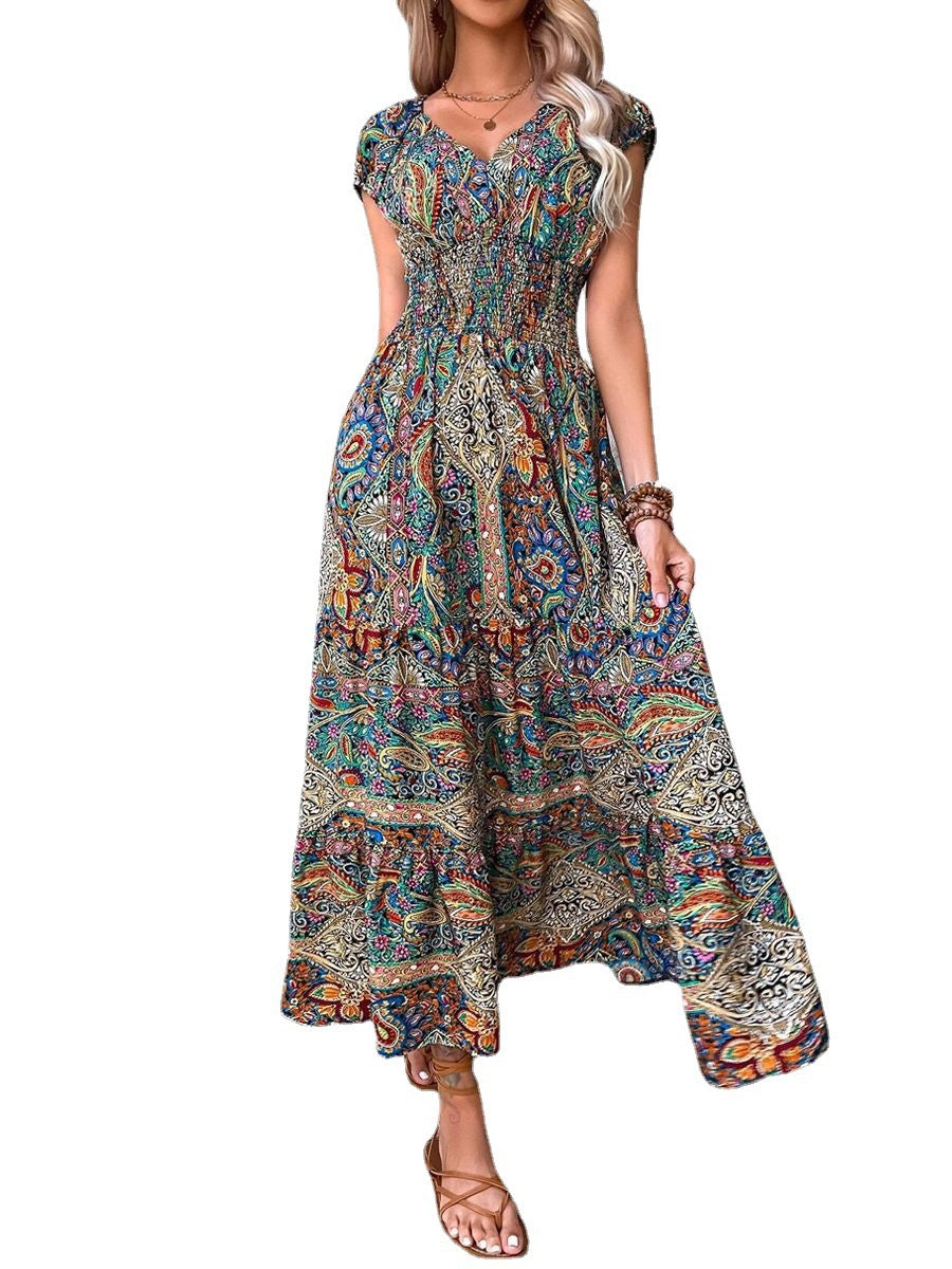 Bohemian Kleid Frühling Elegant für Alltag & Events