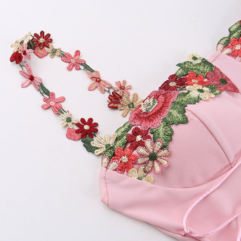 Blumiges Sommerkleid Romantisch für Besondere Anlässe