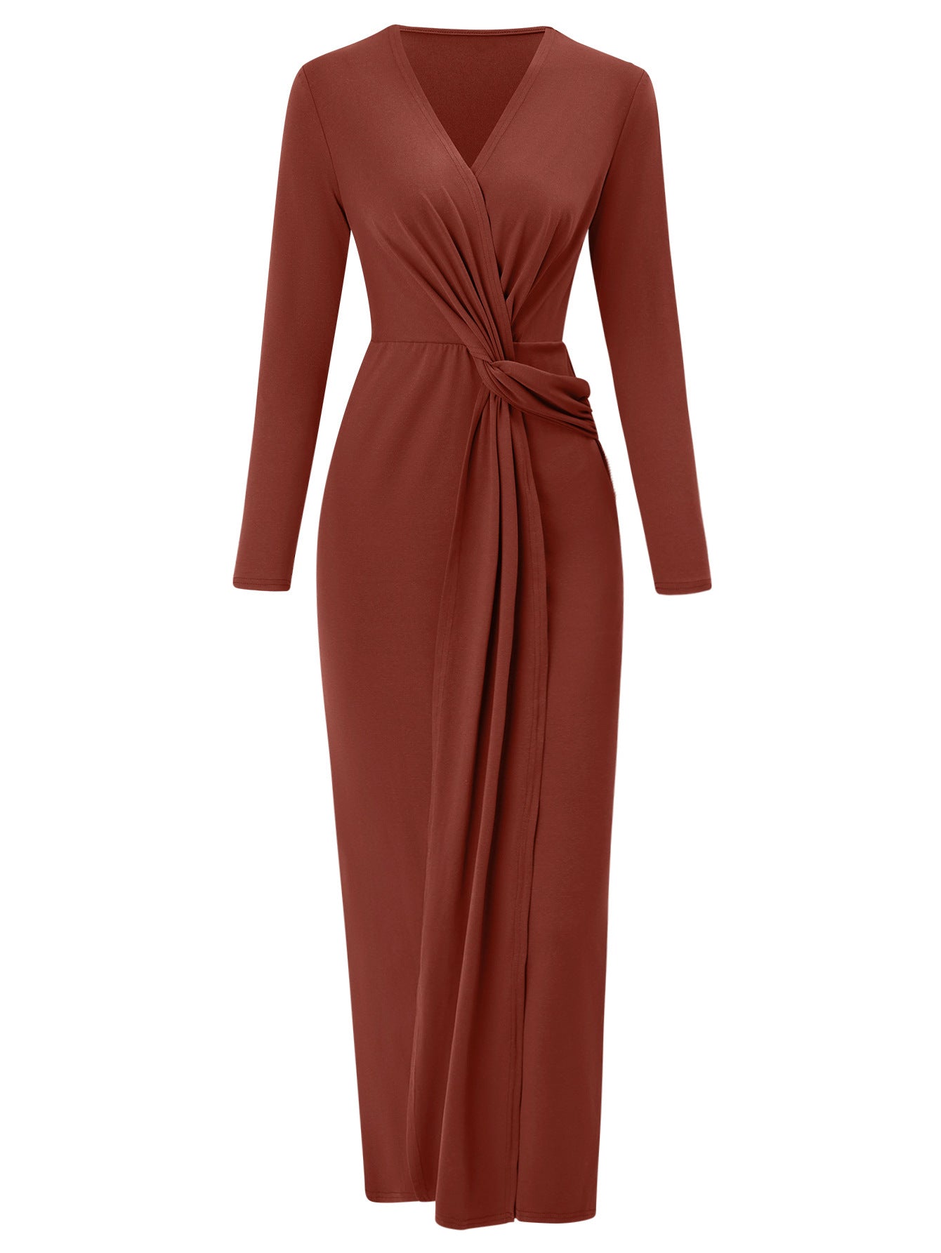 Elegantes Wickelkleid mit V-Ausschnitt für Frühlingserlebnisse
