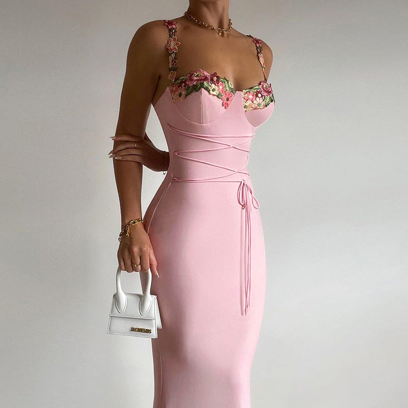 Blumiges Sommerkleid Romantisch für Besondere Anlässe