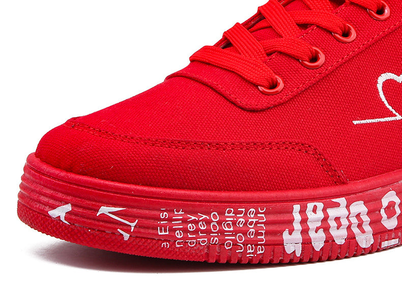 Herzmotiv Sneaker Damen Herren Valentinstag Alltag