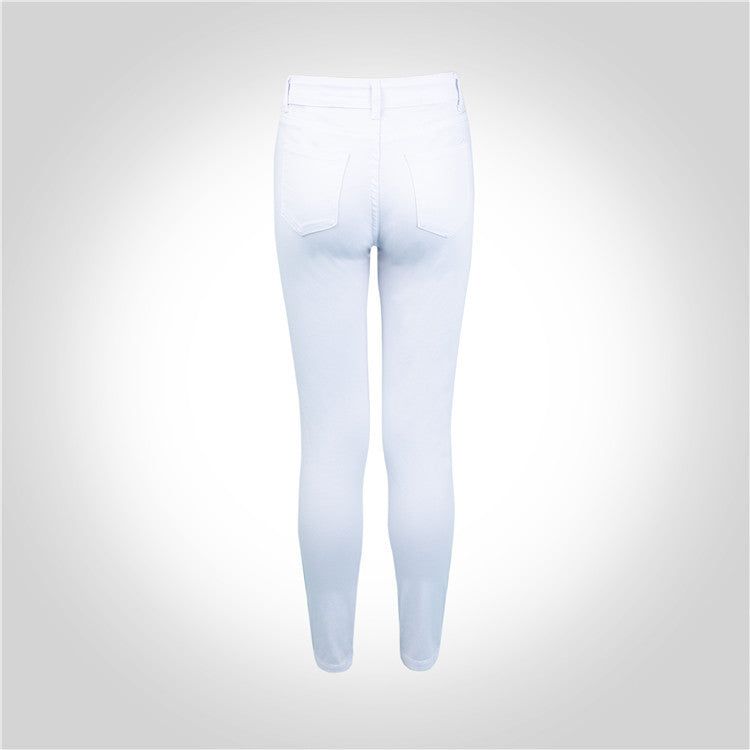 Casual High Waist Ripped Jeans für Frühling & Alltag