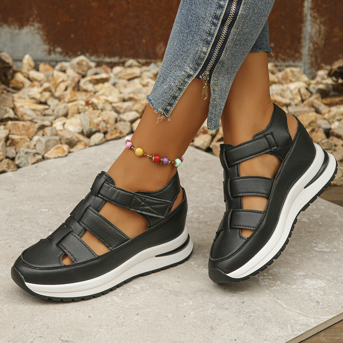 Elegante Frühlings-Keilpumps Frauen für Alltag & Events