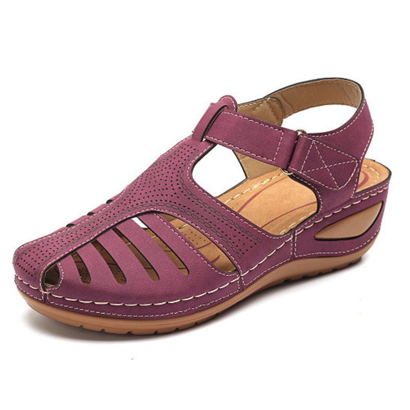 Retro Wedgesandalen Plus Size für entspannten Frühlingslook