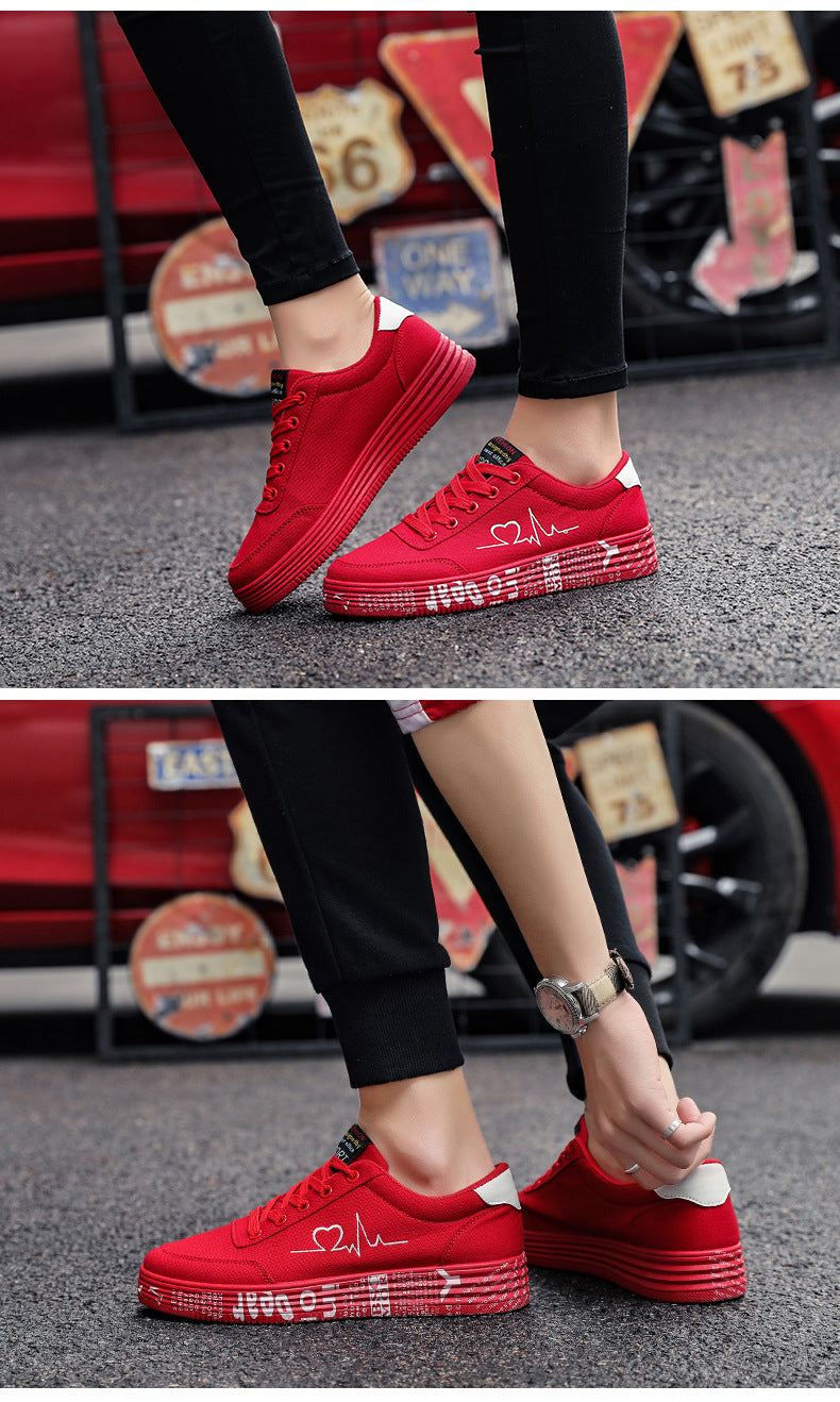 Herzmotiv Sneaker Damen Herren Valentinstag Alltag